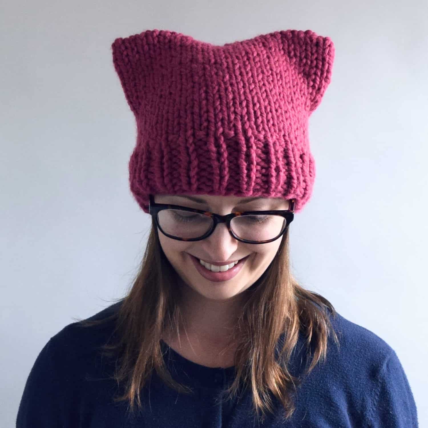 Free knitting pattern: Simple Beanie – Knit-a-square