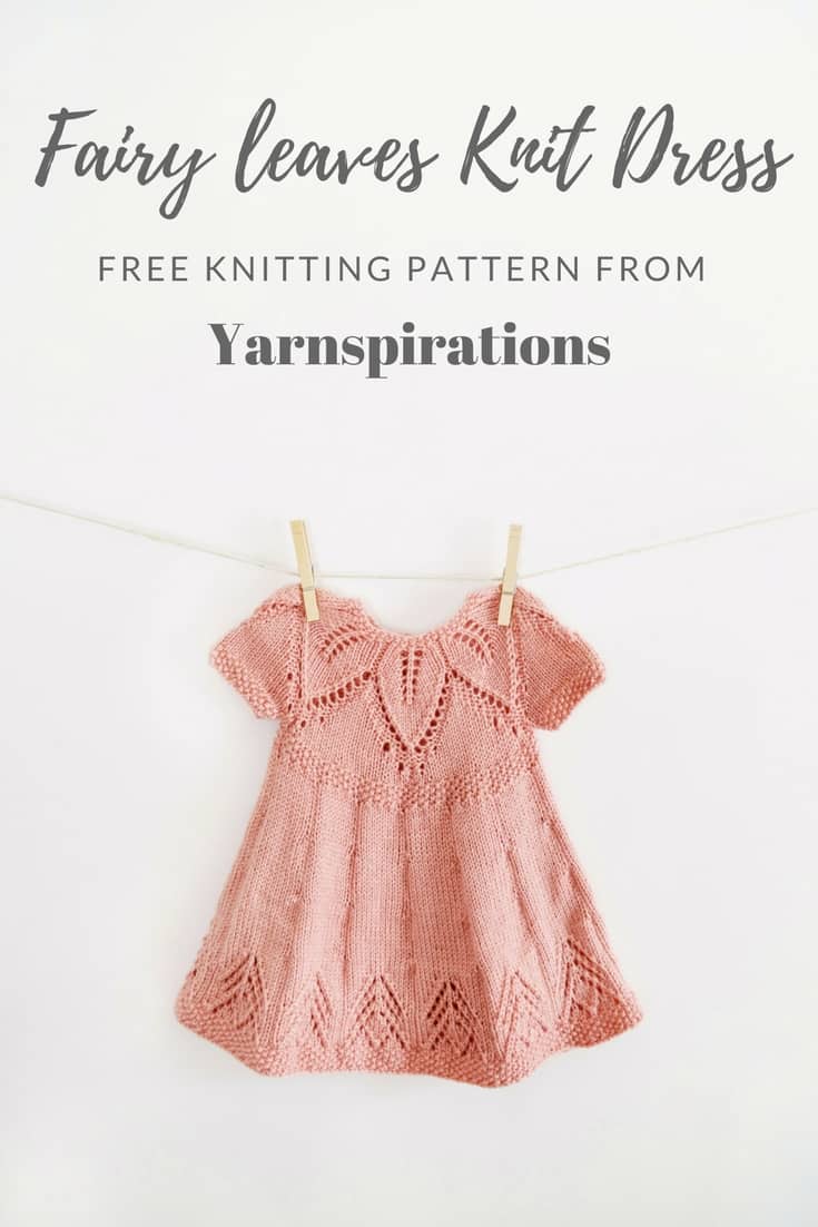 Fairy Leaves Knit Dress - Free Pattern from Yarnspirations - Knifty ...