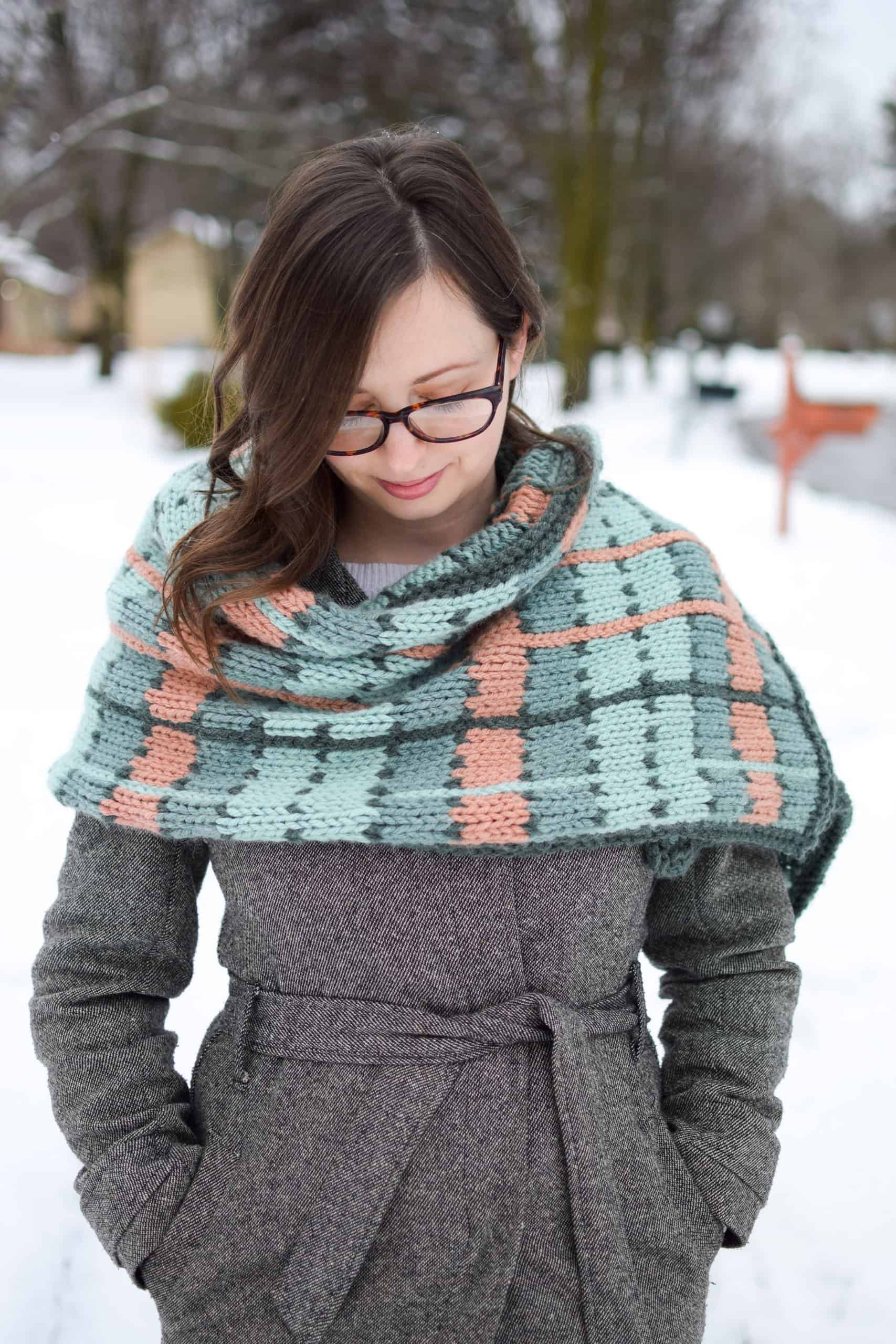 Crossroads Wrap - Free Pattern - Knifty Knittings